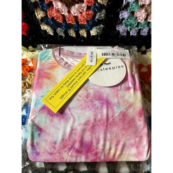 Little Sleepies Cotton Candy Tie Dye 2 piece Pajama NIB